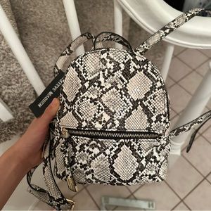 NWT Steve Madden Snake Skin Mini Backpack